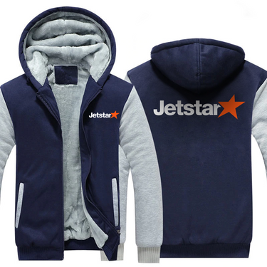 JETSTAR AIRLINES JACKETS FLEECE SWEATSHIRT